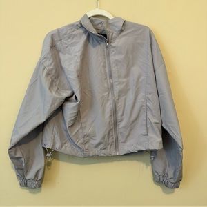 purple wind breaker bomber jacket